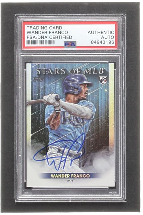 Wander Franco Signed 2022 Topps Stars Of MLB SMLB20 RC PSA