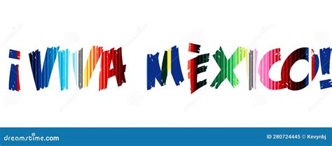 Viva Mexico Grunge Lettering Logo Headline Stock Image - Image of fans ...