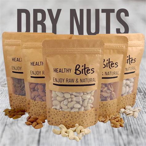 Mixed Dry Nuts in Resealable Healthy Bites Pouch (5 Types) | Gifts to ...