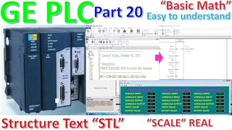 Proficy Machine Edition Software Connect With PLC GE About SCALE Real