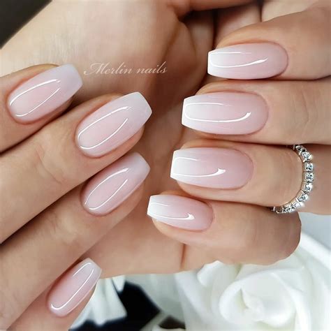 Charming Pink And White Ombre Nail Ideas For