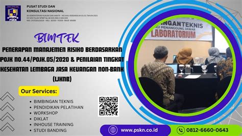 Bimtek Penerapan Manajemen Risiko Berdasarkan Pojk No Pojk