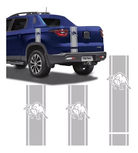 Sticker Sportinox Vinil Faixa Fiat Toro 2017 2018 2019 2020 2021 2022