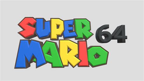 Super Mario 64 Title Remake 3d Model By Skelenius507 Elpocho