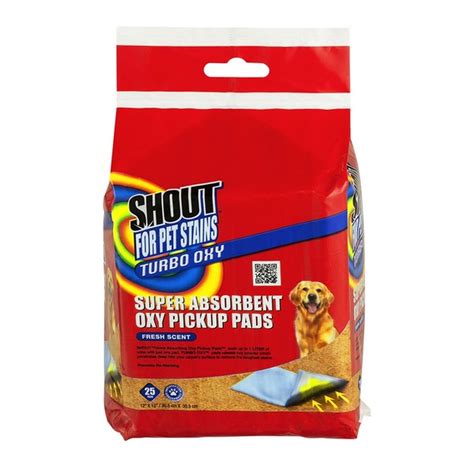 Shout For Pet Stains Turbo Oxy Super Absorbent Oxy Pickup Pads Fresh