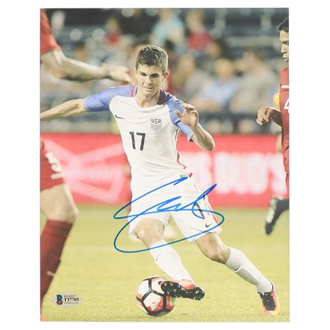 Christian Pulisic Signed Team Usa X Photo Beckett Pristine Auction