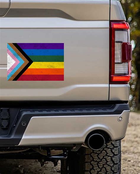 Buy Gay Pride Lgbt Rustic Car Bumper Sticker Decal Lgbt Pride Rainbow