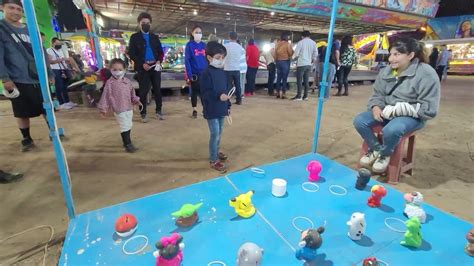 Juego Lanza Y Ensartar Aros En La Feria Youtube