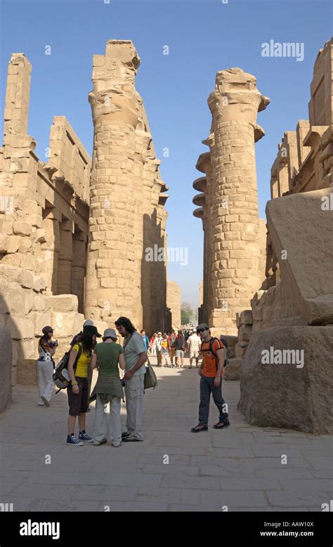 The Second Pylon Leading Into The Hypostyle Hall Built By Seti I And