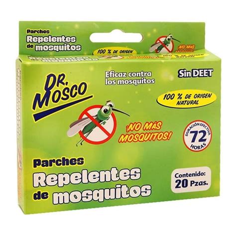 Parches Repelentes De Mosquitos Lidernova Dr Mosco Sin Deet 1 Paquete