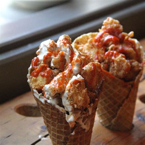 Chicken And Waffle Cones How To Get Them In Nyc Next Week Chicken And Waffle Cone Recipe