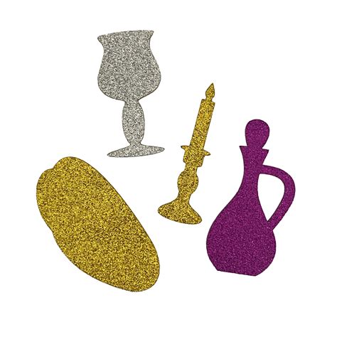Shabbat Glitter Self Adhesive Foam Shapes Dblg Import