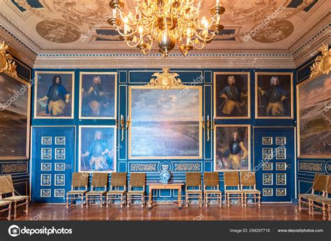 Interior view of Drottningholm palace at Stockholm, Sweden – Stock ...