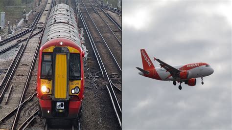 Morning Rush Hour Trains Planes At Gatwick Airport BML 13 04 22