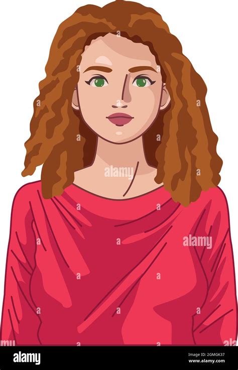 Redhead Woman Character Stock Vector Image And Art Alamy