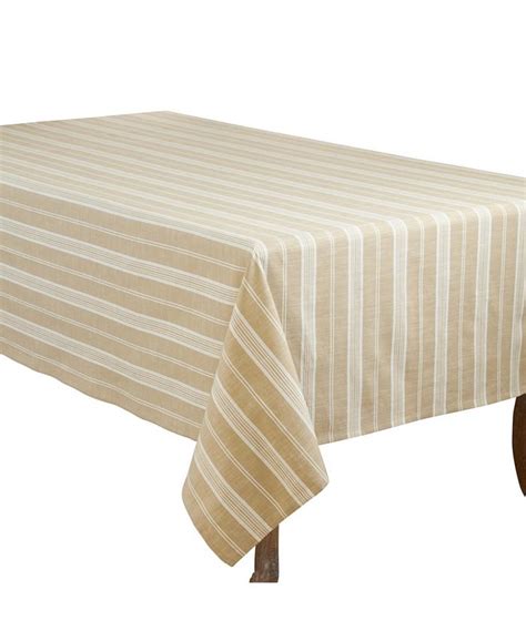 Saro Lifestyle Striped Tablecloth Macys