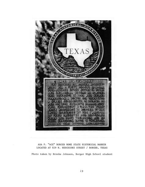 Marked Historical Sites of Hutchinson County, Texas - Page 19 - The ...