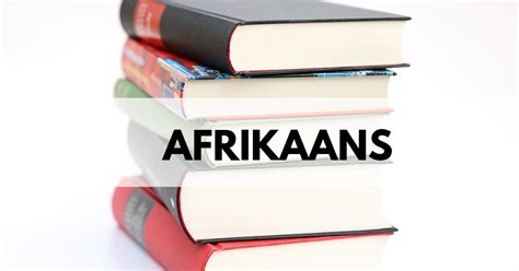 Matric Past Papers Afrikaans