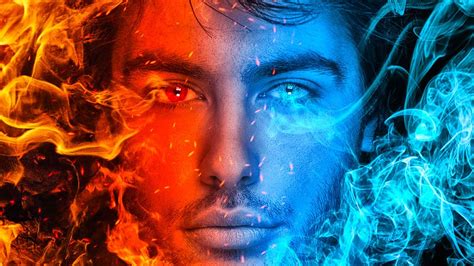 Fire And Ice Fantasy Photo Manipulation Photoshop Tutorial Youtube