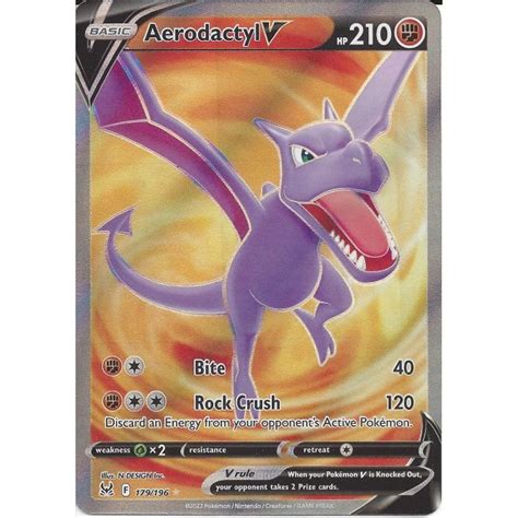 Pokemon Trading Card Game Aerodactyl V Rare Ultra Card Swsh