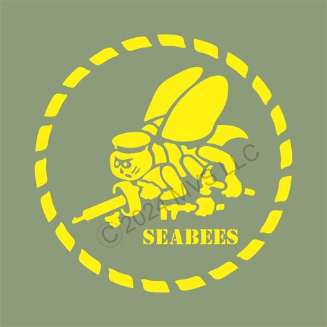 Seabees Logo Mil Vehicle Stencils
