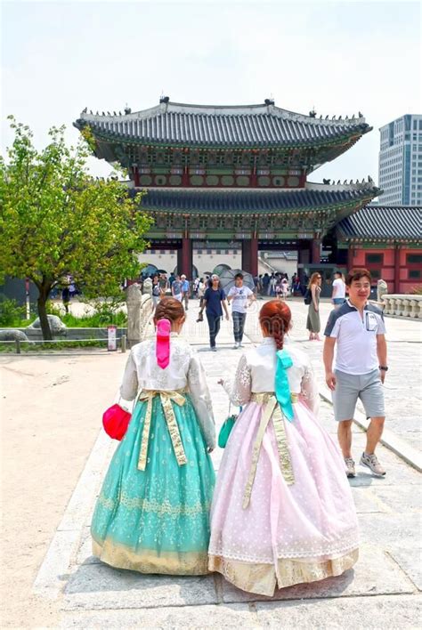 Gyeongbokgung Palace In Seoul South Korea Scene At The Famous