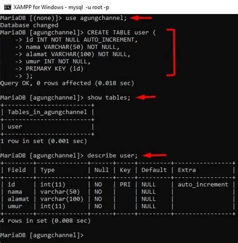 Cara Membuat Database Dan Tabel Menggunakan Xampp Shell De NBKomputer