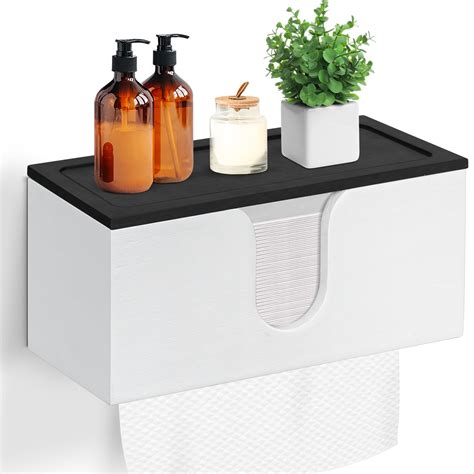 Snapklik Solid Wood Paper Towel Dispenser Wall Mounted Folded