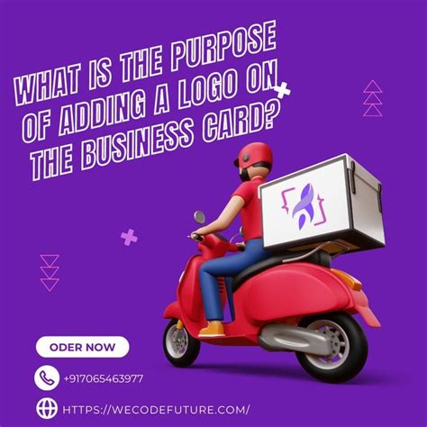 What is the purpose of adding a logo on the business card?