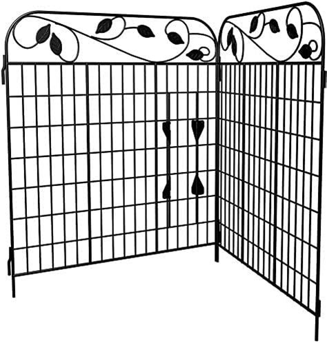 Buy Amagabeli Decorative Garden Fence Gate 2PCS 112cmx183cm Coated