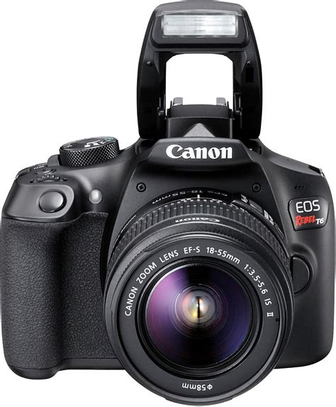 Best Buy Canon EOS Rebel T6 DSLR Camera With EF S 18 55mm F 3 5 5 6 IS