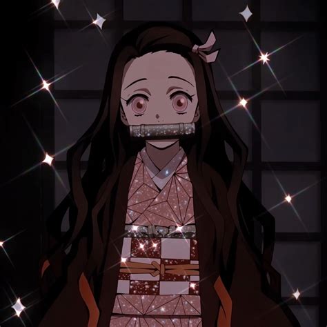 Nezuko Kamado Kny Kimetsu No Yaiba Anime Icons Glitter Icons In Porn