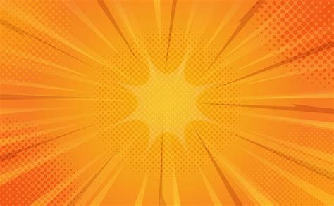 Premium Vector Yellow Comic Background For Additional Design