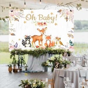 Baby Shower Backdrop Decorations Jungle Animals Theme Party - Etsy