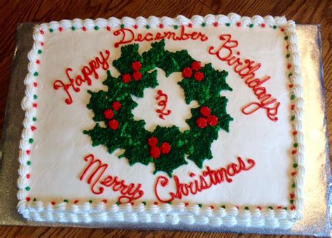 December Holiday Cake | Holiday cakes, Cookie decorating, Cake