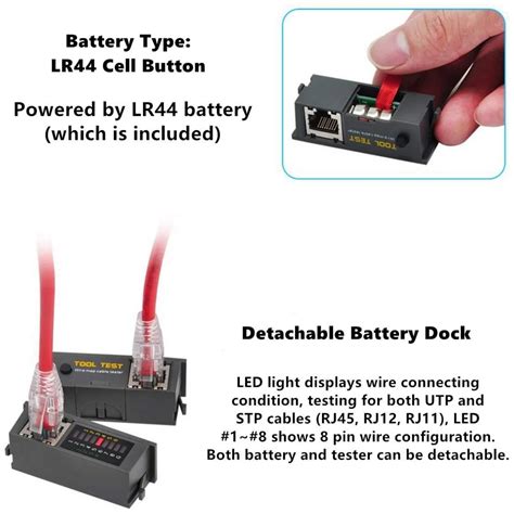 Durable Built In Cable Tester Rj45 Rj12 Rj11 Cable Tester Crimper Rj45