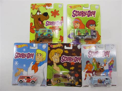 Hot Wheels Scooby Doo Complete Set Cars Mystery Machine Pop Culture New Nip
