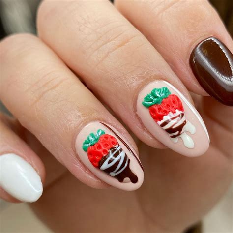 Strawberry Themed Nail Art Designs For Your Next Manicure