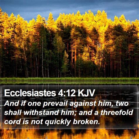 Ecclesiastes 4 12 Kjv Bible Verse Images