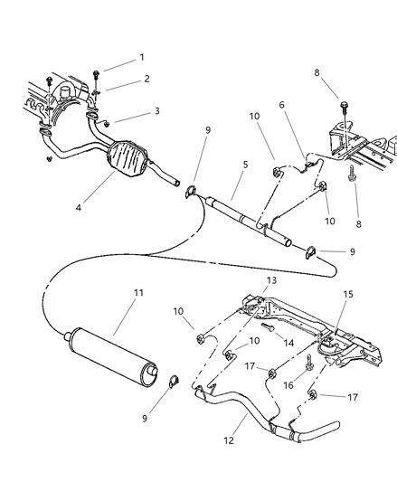 Exhaust System 2001 Dodge Ram 2500 Quad And Club Cab