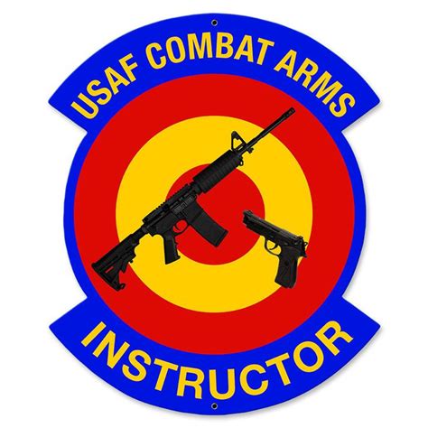 Usaf Combat Arms Instructor Metal Sign Metal Signs Custom Metal Metal