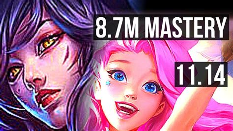 Ahri Vs Seraphine Mid 87m Mastery 3300 Games 304 Rank 15