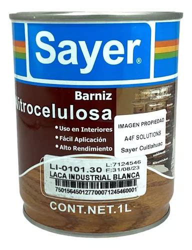 Pintura Para Madera Sayer Lack Varios Colores Pza Blanca Cuotas Sin