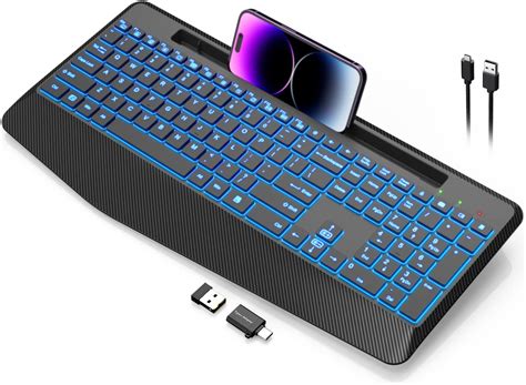 Amazon Trueque Wireless Keyboard Mouse With Backlit Palm Rest