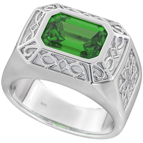 Emerald Cut Rings For Men