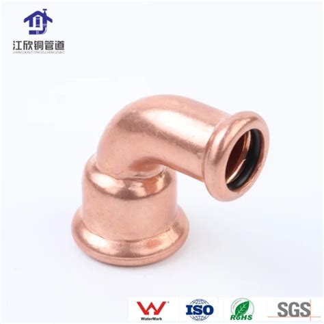 Copper Press Fitting 90 Degree Equal Elbow Plumbing Watergas Connection Copper Fitting And