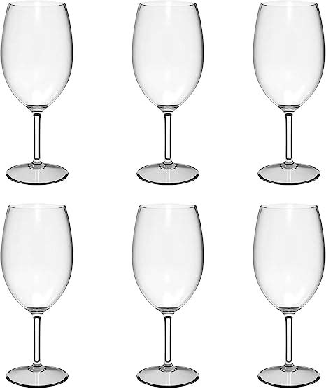 21 Ounce Unbreakable Acrylic Wine Glasses Plastic Stem