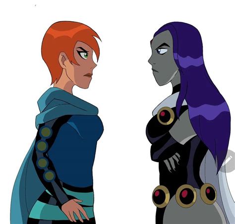 Adult Gwen X Adult Raven By Arashisart On Deviantart