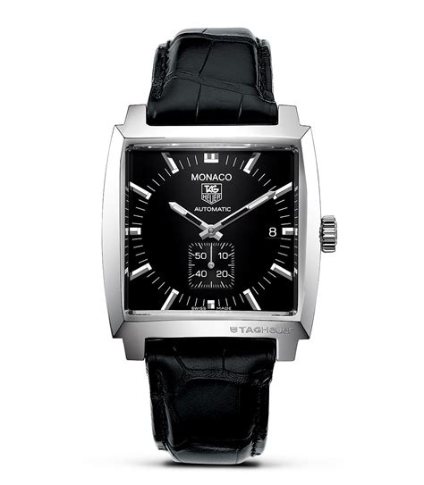 Tag Heuer Monaco Square Watch With Alligator Strap 37mm Bloomingdales