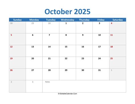 2025 october calendar printable free pdf online calendar